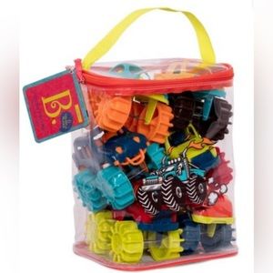 B. Mini Monster Trucks with Storage Bag - 6 Colorful Trucks for 2 Years+